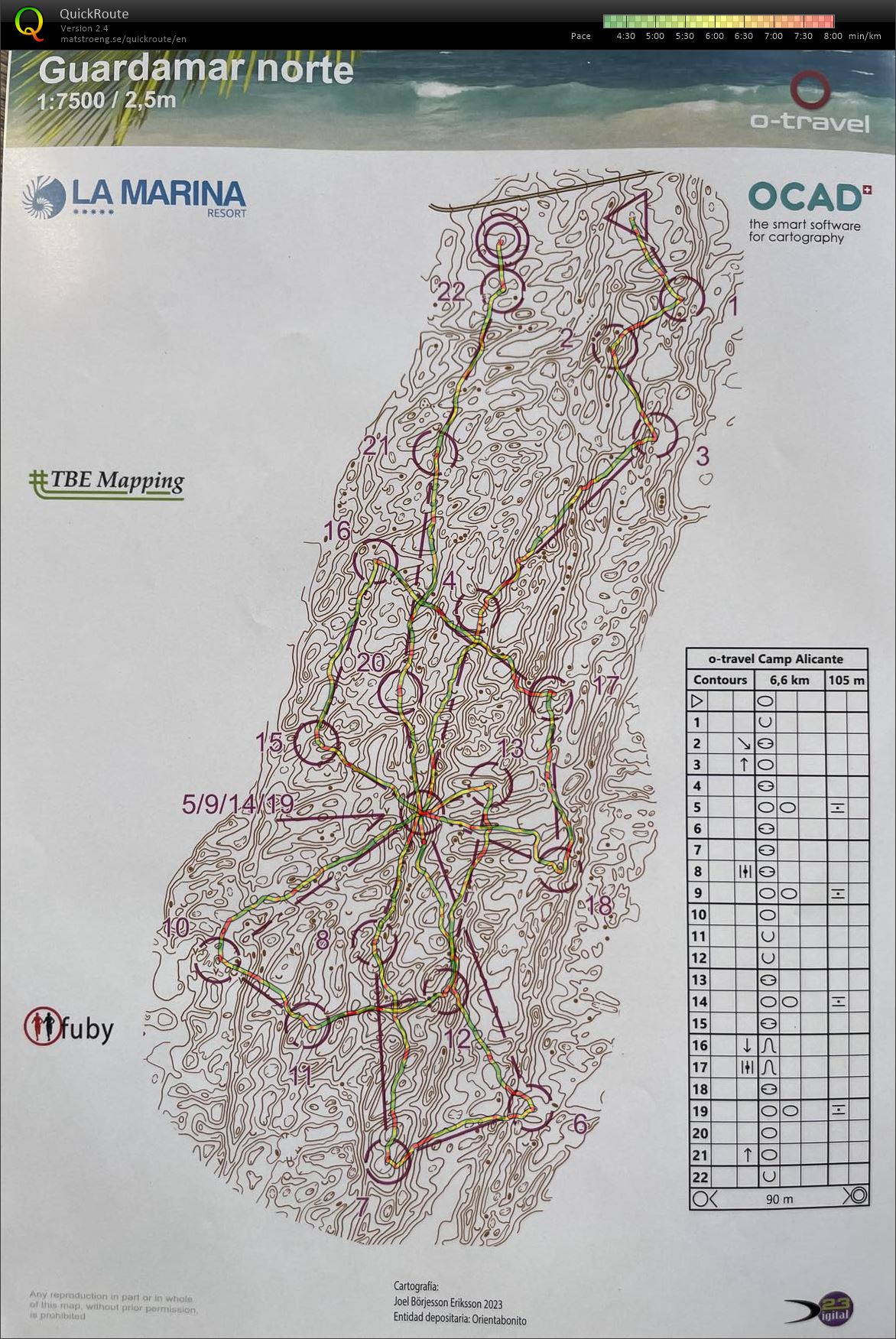 Alicante camp 24/25 - #2 contours only (22/12/2024)
