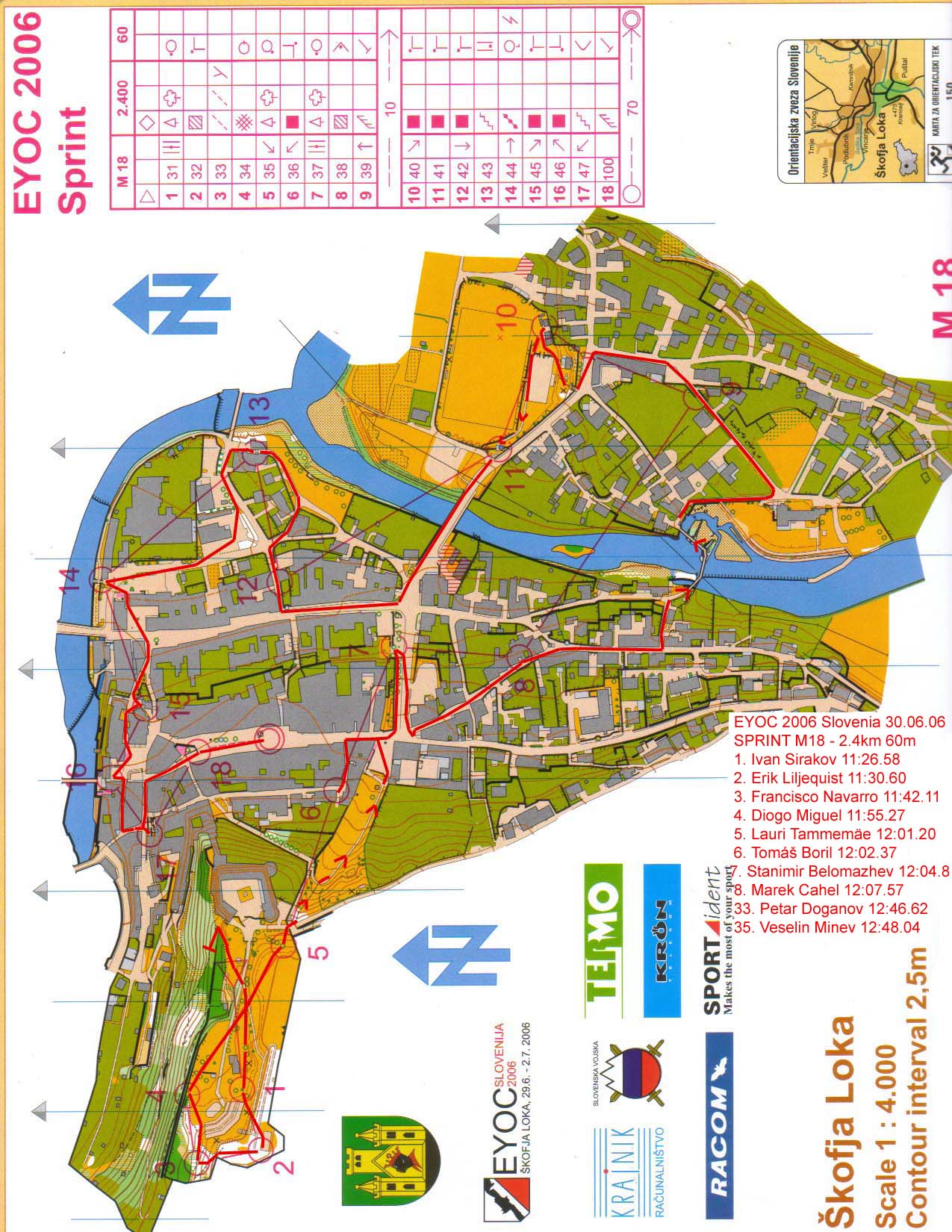 EYOC 2006 Sprint (30/06/2006)