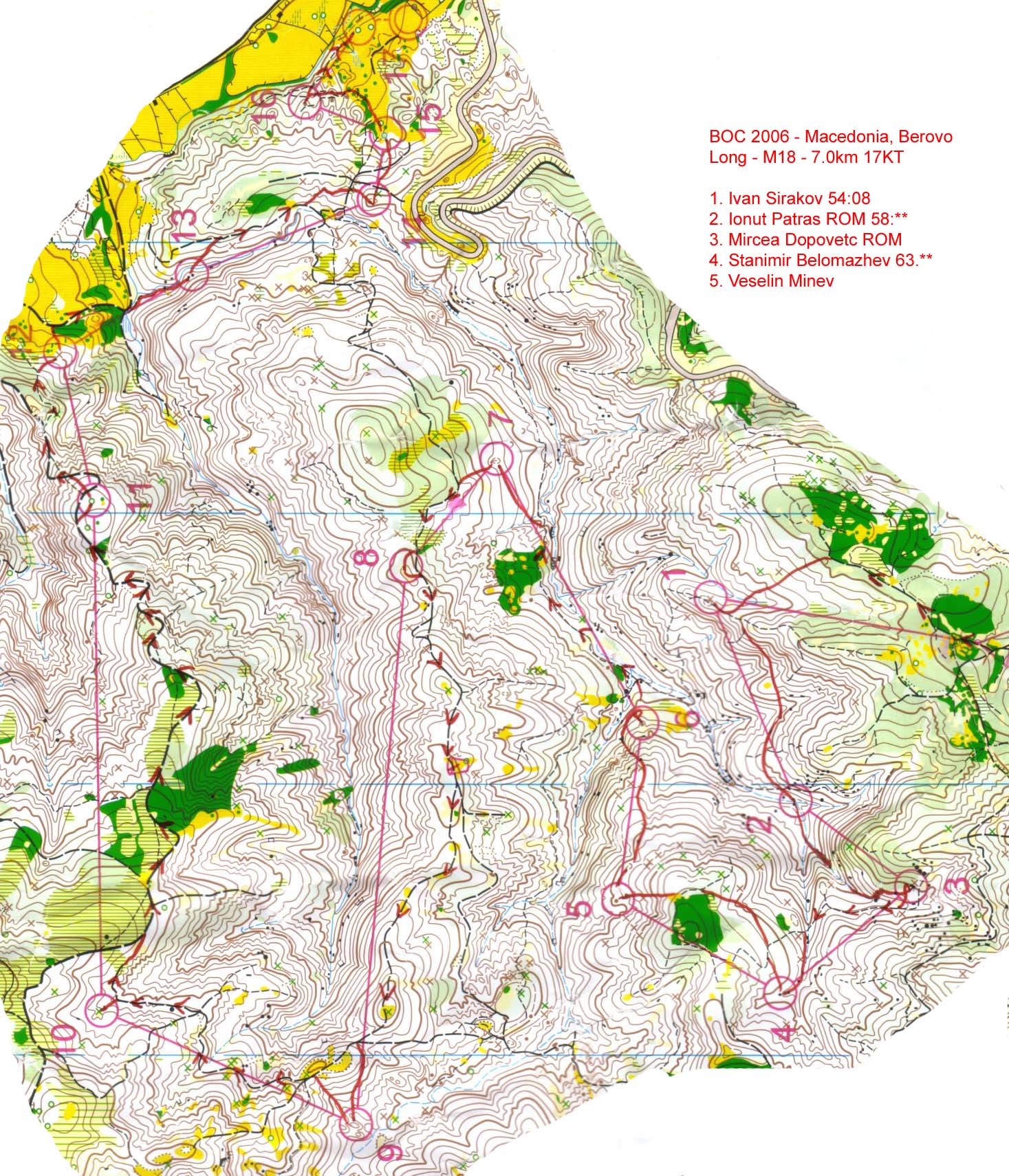 Balkan Orienteering Champs Long (01/09/2006)