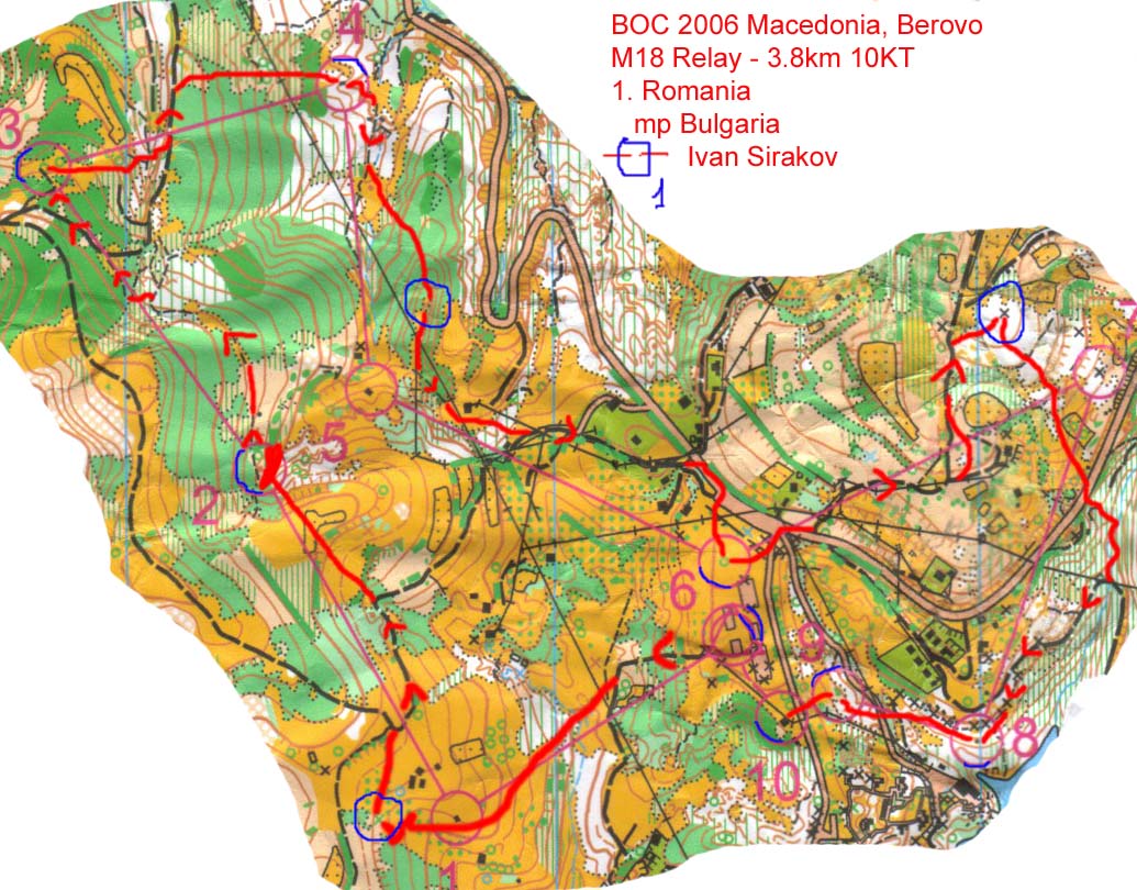 Balkan Orienteering Champs Relay (03/09/2006)